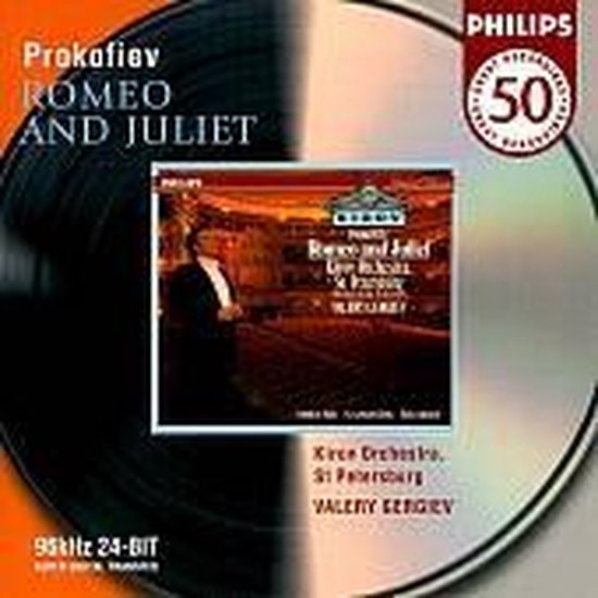 Albumhoes met Prokofiev Romeo en Julia, Philips 50, 96kHz 24-BIT.