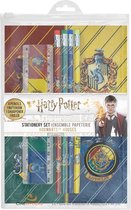 Cinereplicas Harry Potter - 6-Piece Set Hogwarts Houses Schrijfwarenset - Multicolours