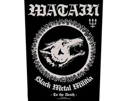 Watain - Black Metal Militia Rugpatch - Zwart