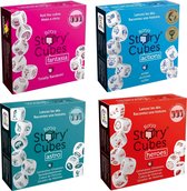 Spellenbundel - Dobbelspel - 4 Stuks - Rory's Story Cubes Actions, Fantasia, Astro & Heroes