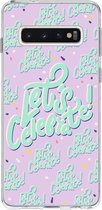 Design Backcover Samsung Galaxy S10 hoesje - Celebrate