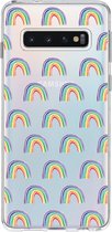 Design Backcover Samsung Galaxy S10 hoesje - Rainbow