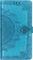Mandala Booktype Samsung Galaxy A40 hoesje - Turquoise