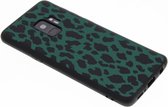 Design Backcover Color Samsung Galaxy S9 hoesje - Panter Groen