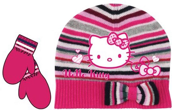 Hello Kitty Muts & Handschoenen - Maat 48