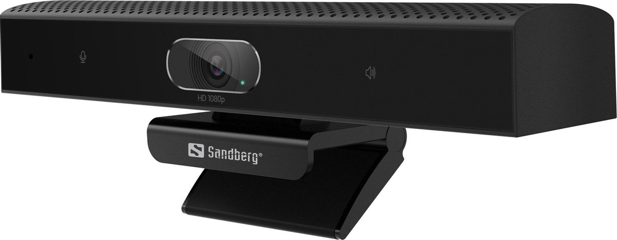Sandberg All-in-1 ConfCam 1080P HD Full HD-webcam 1920 x 1080 Pixel Klemhouder