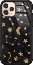 iPhone 11 Pro hoesje glass - Counting the stars | Apple iPhone 11 Pro  case | Hardcase backcover zwart