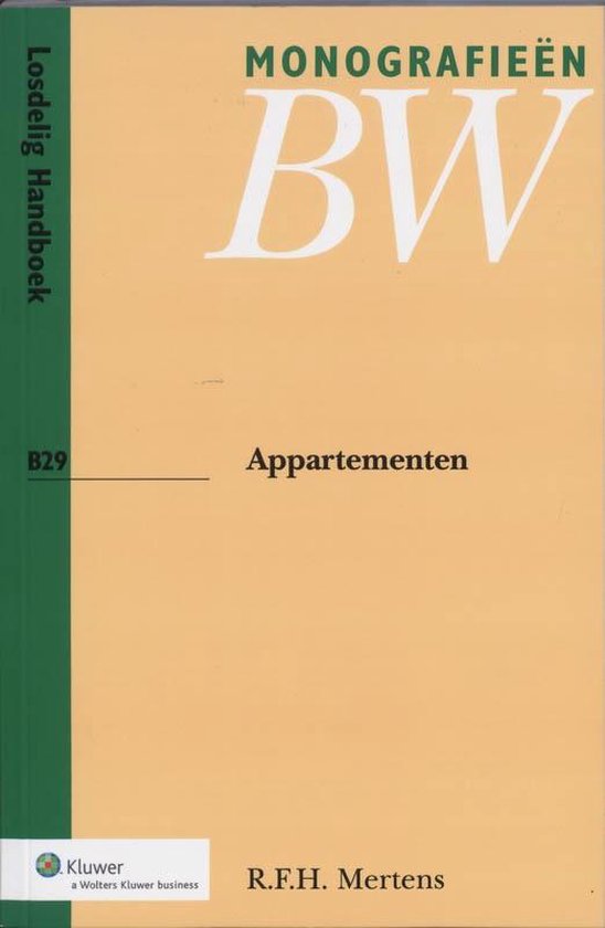 Cover van het boek 'Appartementen / druk 3' van R.F.H. Mertens
