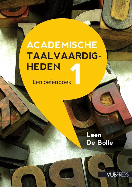 Academische Taalvaardigheden I - cover