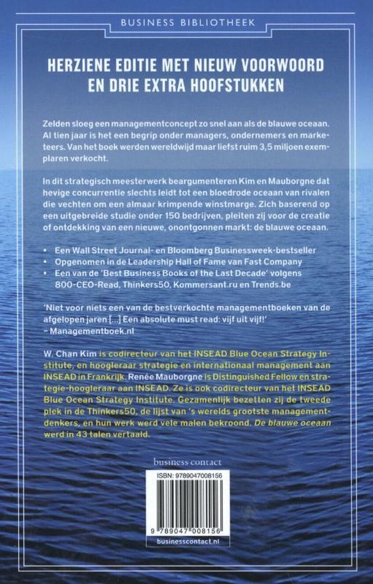 Business bibliotheek - De blauwe oceaan