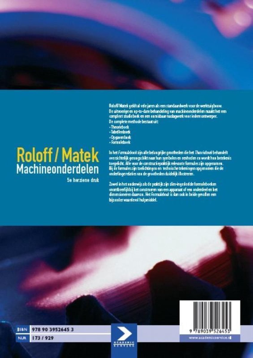 Roloff/Matek Machineonderdelen | 9789039526453 | Herbert Wittel ...