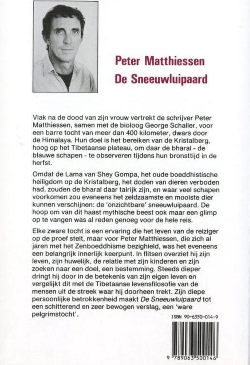 De sneeuwluipaard - back cover