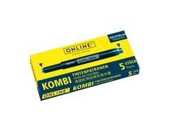 Inktpatroon Online Kombi blauw doos à 5 stuks