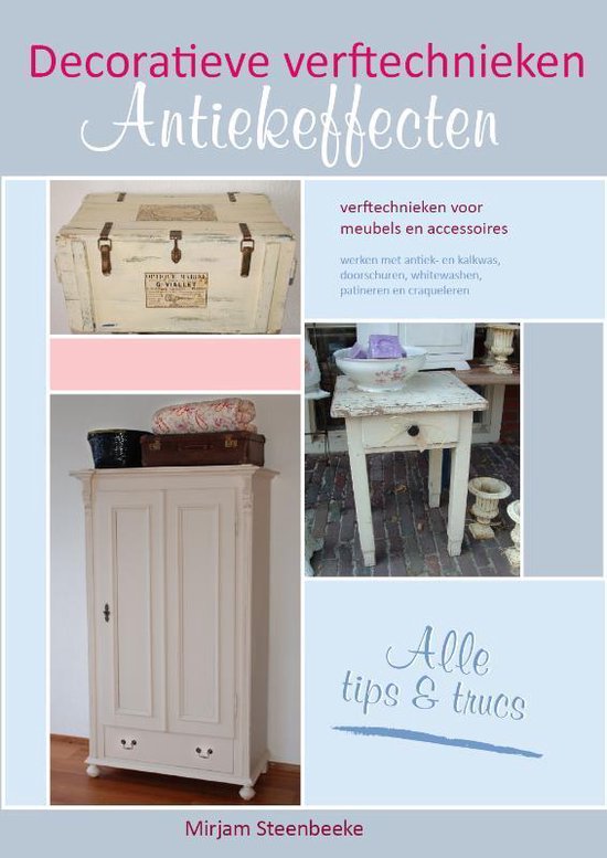 Cover van het boek 'Decoratieve verftechnieken' van Mirjam Steenbeeke