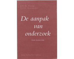 Omslag van De aanpak van onderzoek