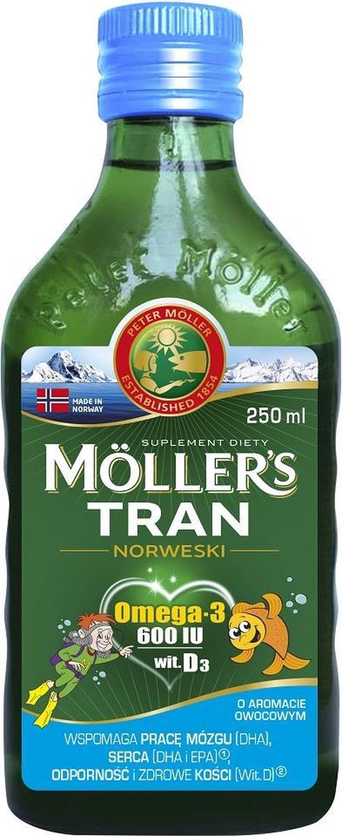 Möller'S - Tran Norwegian Fruity Diet Supplement 250Ml