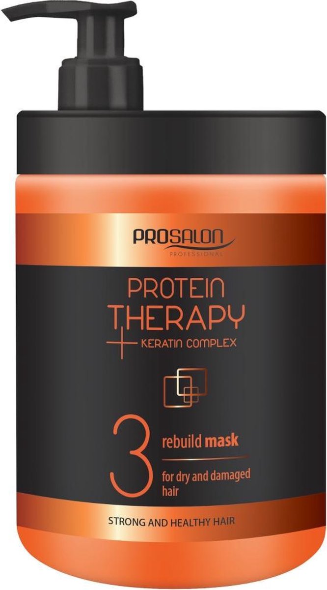 Chantal - Prosalon Protein Therapy Keratin Complex 3 Mask For Dry And Damaged Hair Mask Rebuilding Creatine & Extract From Aloe 1000G
