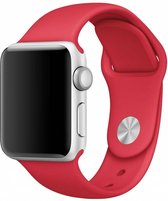 Bandje geschikt voor de Apple Watch 38mm rood sport bandje - 38mm SM