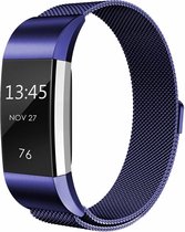 Fitbit Charge 2 milanese bandje (Small) - Blauw - Fitbit charge bandjes