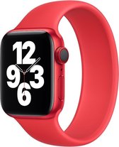 Sport solo loop band - rood - Geschikt voor Apple Watch