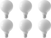 CALEX - LED Lamp 6 Pack - Globe - Filament G95 - E27 Fitting - Dimbaar - 8W - Warm Wit 2700K - Mat Wit - BSE