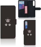 Portefeuille Sony Xperia 1 II Téléphone Portable Couverture Standing pour Gorille