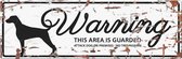 D&D Waakbord / Warning sign dalmatian gb Wit 40x14cm