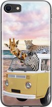 iPhone 8/7 hoesje - Wanderlust | Apple iPhone 8 case | Siliconen TPU hoesje | Backcover Transparant