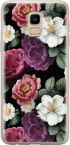 Samsung Galaxy J6 2018 hoesje siliconen - Flowers - Soft Case Telefoonhoesje - Bloemen - Multi