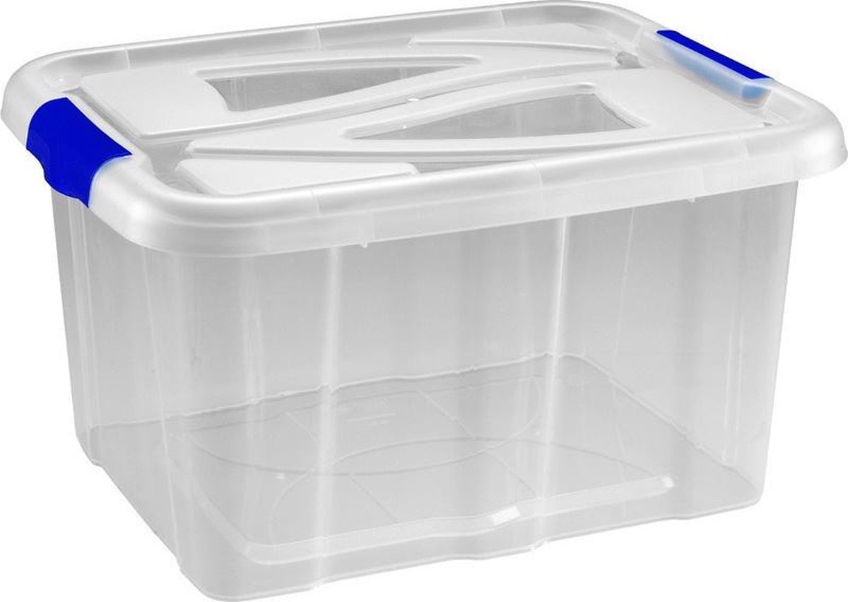 BERGLAND Opslagdozen, 50 stuks, zwart, maat 2 (15,5 x 10 x 7 cm
