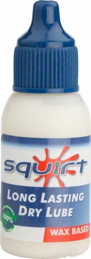 Squirt Dry Lube kettingwax 15ml - voor alle fietskettingen - blauw/wit