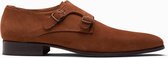 Paulo Bellini Buckle Shoe Ugento Suede Cognac