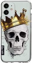 Casetastic Apple iPhone 12 Mini Hoesje - Softcover Hoesje met Design - Royal Skull Print