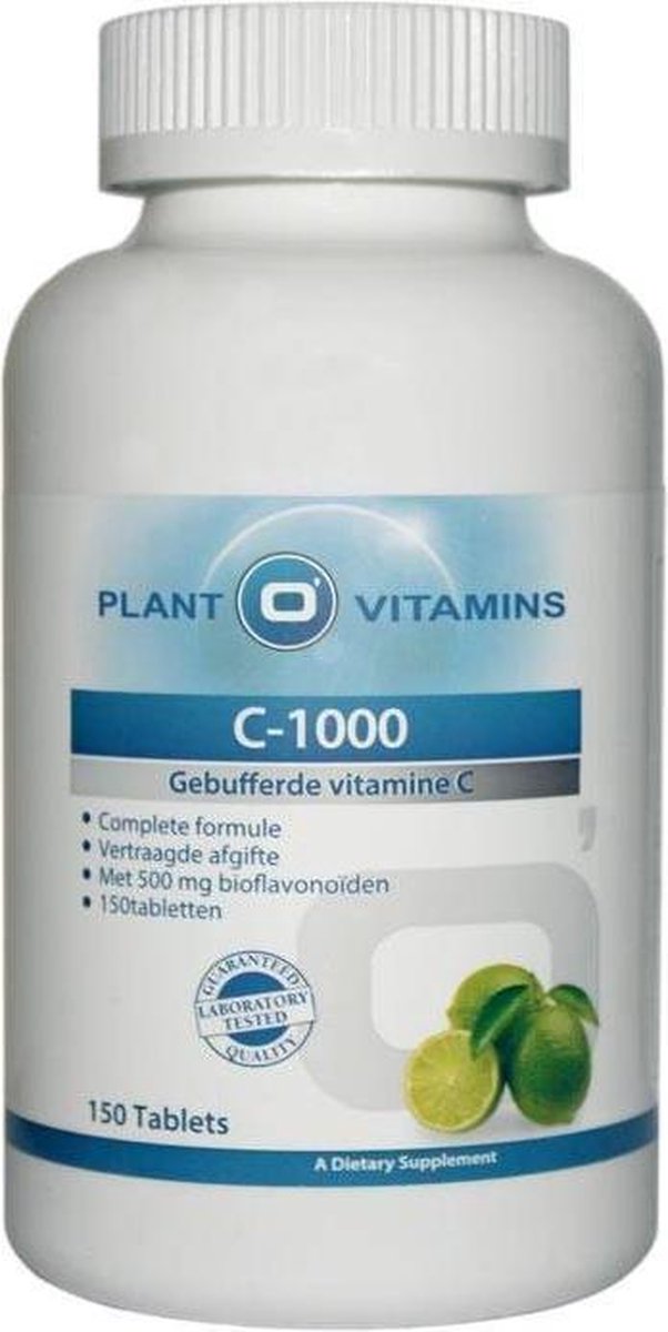 Goedkoopste Vitamine C 1000 Mg Calcium Ascorbaat Plantovitamins 150 Tabletten