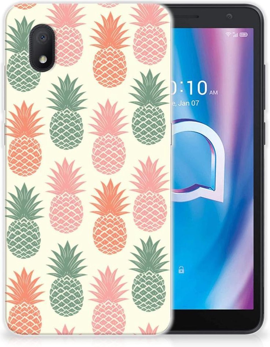 Alcatel 1B (2020) Siliconen Case Ananas