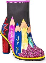 Irregular Choice Chalk It Up 60's Laarzen Zwart