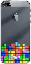 6F hoesje - geschikt voor iPhone 5s -  Transparant TPU Case - Tetris #ffffff