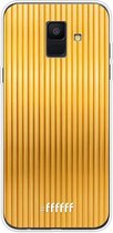Samsung Galaxy A6 (2018) Hoesje Transparant TPU Case - Bold Gold #ffffff