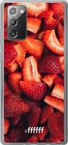 Samsung Galaxy Note 20 Hoesje Transparant TPU Case - Strawberry Fields #ffffff