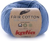 Katia Fair Cotton 18 - jeans - 1 bol = 50 gr. = 155 m. - 100% biol. katoen