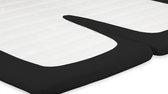 Beter Bed Select Jersey Hoeslaken voor Splittopper - 100% Katoen - 180 x 200/210/220 cm - Zwart