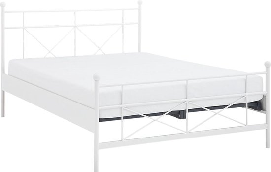 bol com beter bed basic bed milano met matras 160 x 200 cm wit