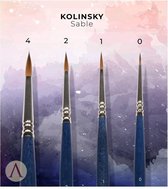 Miniatures Basic Kolinsky Sable Penselen - 4x - SBR-02