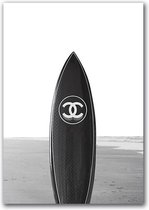 Canvas Experts Schilderij Doek Met Exclusief Chanel Surfboard Maat 60x90CM *ALLEEN DOEK MET WITTE RANDEN* Wanddecoratie | Poster | Wall Art | Canvas Doek |muur Decoratie |