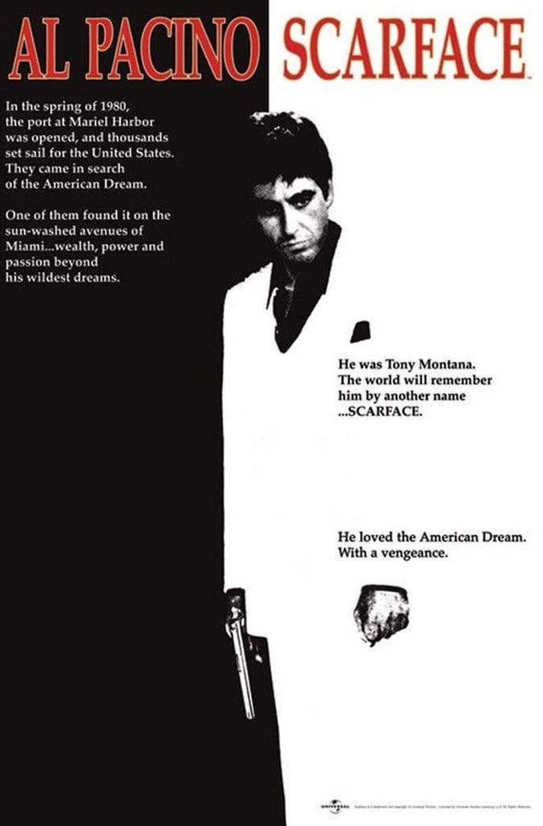 Scarface - Movie Cover Maxi Poster