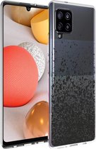 iMoshion Design voor de Samsung Galaxy A42 hoesje - Spetters - Zwart