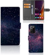 GSM Hoesje Geschikt voor Samsung Galaxy Note20 Ultra Flip Cover Stars