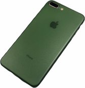 Apple iPhone 7 Plus / 8 Plus - Ultra dun transparant hard hoesje Liv groen - Geschikt voor