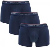 Tommy Hilfiger - Hommes - Lot de 3 boxers taille basse Premium Trunk - Bleu - XXL