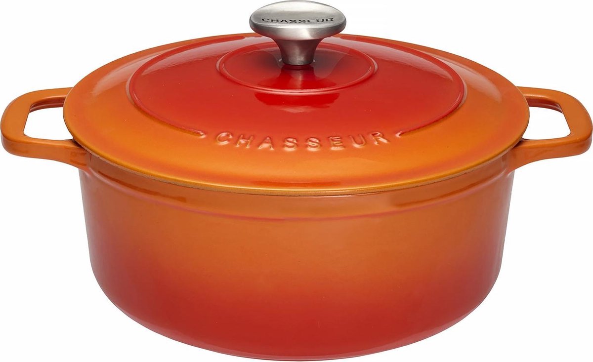 Cocotte en fonte ronde 28 cm Noire - Sublime CHASSEUR